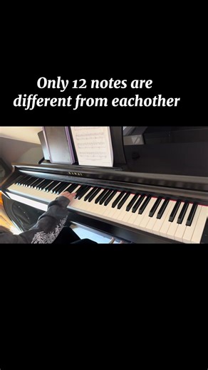The piano has only 12 notes?! #piano #keyanna #music #pianomusic #lessons #play #musician