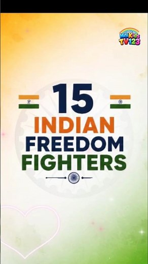 15 Freedom Fighters Name in English and Hindi 🇮🇳 | भारत के 15 स्वतंत्रता सेनानी #kidslearning #kids