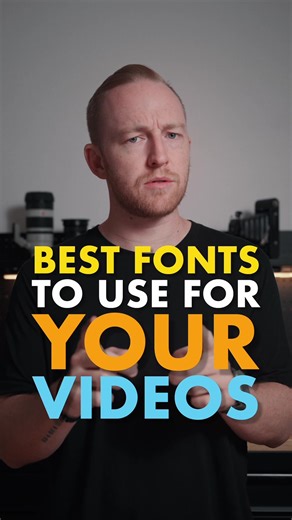 These are the best fonts for your videos. Want a part 4?