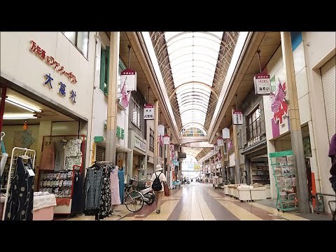 奈良県 天理本通り商店街を歩く Walk Tenri Hondori Shopping Street, Nara (2023.7)