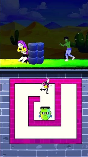 Escaping The Giant Zombie! 🧟♂️💨 #Zombie #Escape