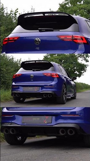VW Golf R MK8 Akrapovic Titanium Exhaust Revs 🔉😍