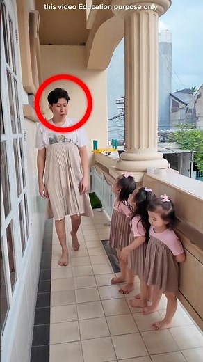 dad teaches daughter how to walk properly #shortsvideo