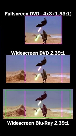 Star Wars Episode 1: The Phantom Menace - Widescreen vs Fullscreen