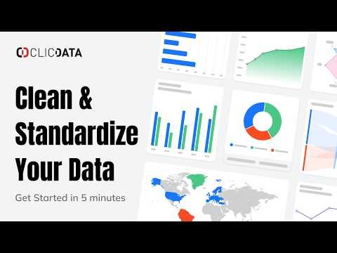 Clean & Standardize Your Data with ClicData