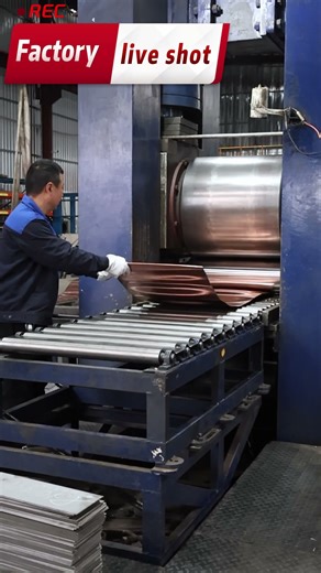 Cold rolling process demonstration #customized #Titanium plate
