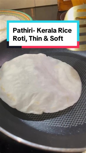 Kerala Pathiri, a traditional flatbread made from rice flour. It’s a popular dish in the Malabar region of Kerala, India. Pathiri is thin, soft, and round, similar to a crepe or a thin pancake. It’s usually served with various curries or gravies, such as chicken curry, mutton curry, or vegetable stew. 👇Ingredients: Roasted Rice flour- 1 cup (or use rice flour for making pathiri) Water- 1 cup Salt- 1/2 tsp Oil- 1/2 tsp Rice flour- more for dusting while rolling the doug 👇Preparation Tips *For 1