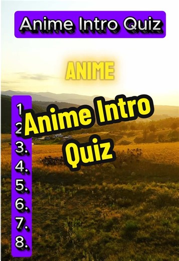 Anime Intro Quiz: Erkennst du die Animes?