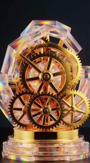 Satisfying Crystal Gears Loop ⚙️ | VisualTrance #shorts