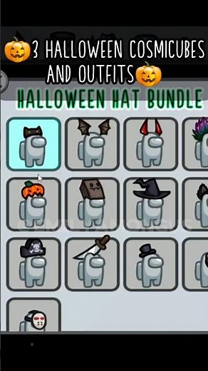 Among Us: Halloween Cosmicubes and Outfits OUT NOW!! 🎃✨️