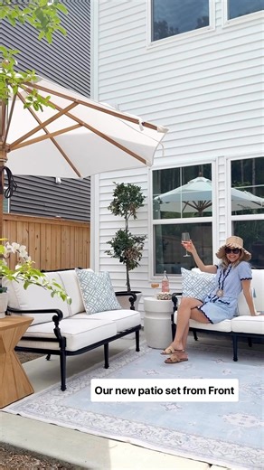 Elevate your outdoor space with @samantharegan_! Shop premium outdoor furniture, decor, and more from Frontgate. | Frontgate