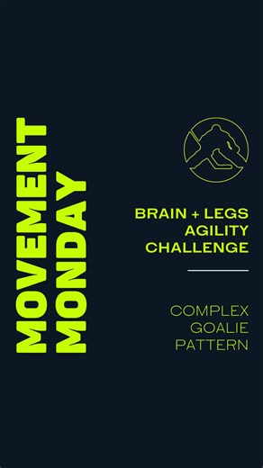 This agility combo will get your legs and your brain working. Straight up depth jumps or hurdle hops are great for building your plyometric base, but hockey goalies need to be explosive using different and complex movement patterns. You need to shift for vertical to horizontal movements in split seconds. . Start slowly with this drill, learn the pattern, then build the speed and explosiveness. Move with purpose. Imagine that a shot is coming at any time, so be deliberate with your head and your 