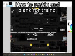 how to reskin and make a blank map for trainz