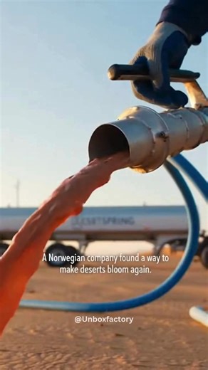 TURNING DESERTS INTO FARMLAND — A NORWEGIAN TECHNOLOGY THAT MAKES BARREN SOIL COME ALIVE A Norwegian company has developed a revolutionary method that mixes clay with water to transform dry, sandy desert soil into fertile land capable of growing crops. This technique, known as Liquid Nanoclay, allows deserts to retain moisture like healthy farmland — offering a sustainable solution for food production in some of the driest places on Earth. Important Details: • Liquid Nanoclay binds sand particle