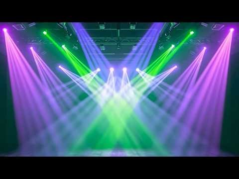 Glow Party Lights Background with Music Disco