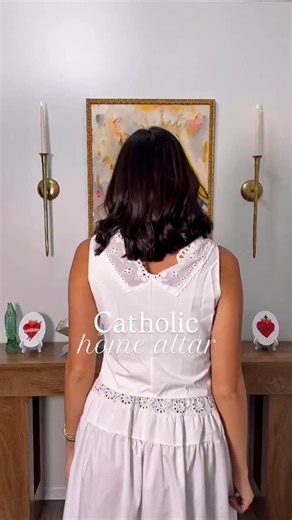 MARLO VEILLON | Welcome to our Catholic home altar — our favorite little corner of the house. A place to pray, cry, rejoice, feel peace, and sit with... | Instagram