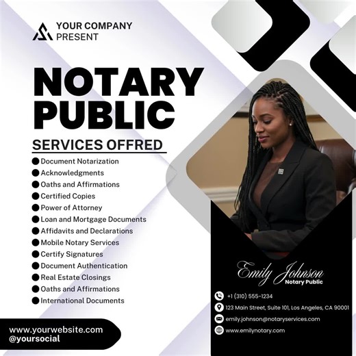 Notary Services Flyer, Editable Flyer Template, Notary Public Flyer, Document Notarization Flyer, Premade Legal Documents Notary Flyer - Etsy