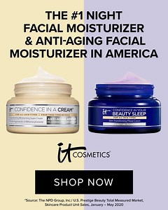 Your daily skincare routine: Confidence in a Cream by day, Confidence in Your Beauty Sleep by night. 💫 | IT Cosmetics