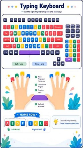 Typing Keyboard Finger Placement Guide for Beginners - What’s your typing speed (WPM)?