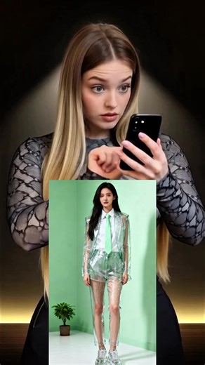 How to take futuristic transparent suit photos, and how these see- through looks are made with AI.#dola #ai #suit