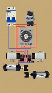 111K views · 1.2K reactions | Pneumatic Cylinder Control Wiring with Timer #electrician #electricianknowledge #electricianwiring | Electro Sphere | Facebook