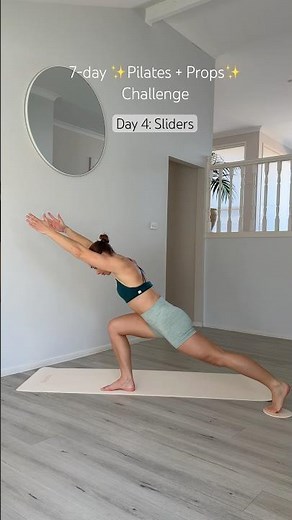 🤩 Sliders Workout #workoutchallenge #pilates #pilatesprops #homeworkout