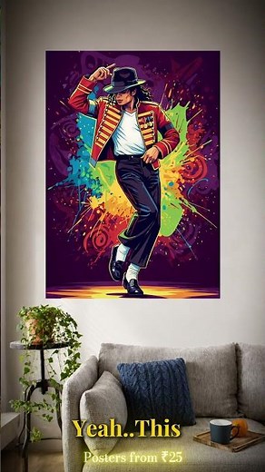 This Wall Setup is INSANE 🔥 (₹25 Posters) | Michael Jackson #michaeljackson