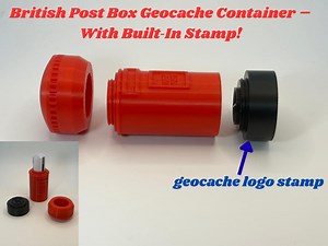 British Post Box Geocache Container – With Built‑in Stamp! - Etsy Australia