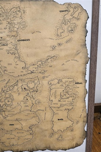 Hand Drawn Malazan World Map (print) - Etsy Australia