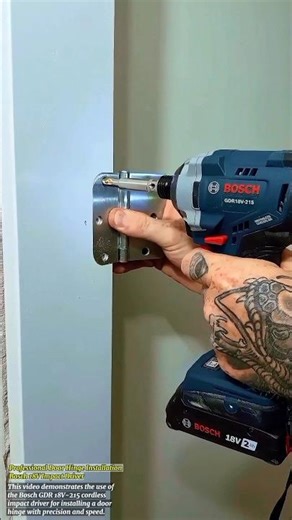 Professional Door Hinge Installation | Bosch 18V Impact Driver