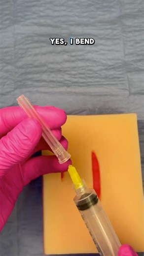 Why I Bend the Needle for Local Anesthesia 💉 #howto #stitches #clinicalskills #shorts