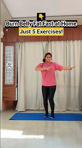 Burn Belly Fat Fast at Home | 5 Easy Exercises for Flat Tummy |