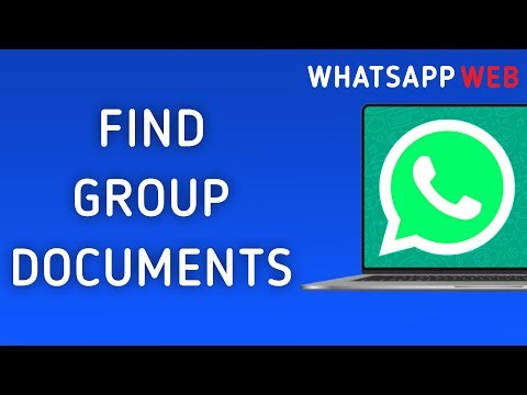 How to Find Shared Documents in Group Chat in WhatsApp Web