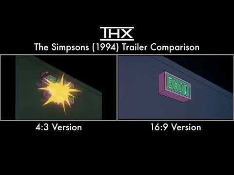 THX The Simpsons (1994) Trailer Comparison (Early Version)