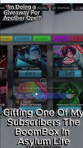 Gifting The BoomBox To a Subscriber In Asylum Life!!!