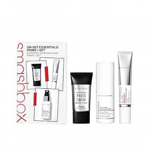 Smashbox On-Set Essentials: Prime + Set Makeup | Trio of Essentials Gift Set Including Primers + Setting Spray for On The Go