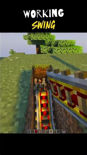 Working Swing 🎪#minecraft #shorts