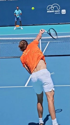 Madrid Open Finalist Alexander Zverev Racket Drop and Pronation of Serve Super Slow Mo #1000fps