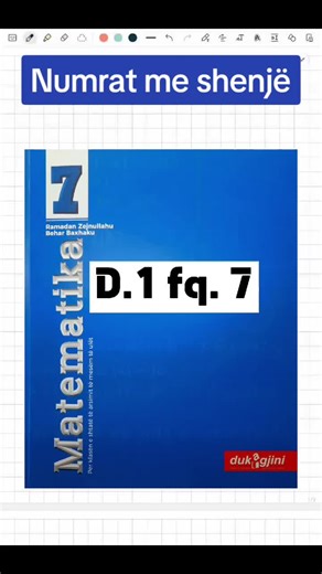 Numrat me Shenjë në Matematikën për Kl. 7