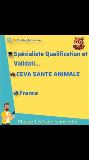 Spécialiste Qualification et Validation Système Informatisés H/F