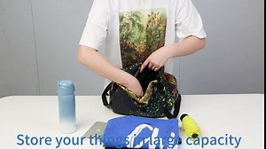 Foldable Drawstring Backpack for Women, Waterproof Sports Gym Bag, String Back Women Fasion Sackpack