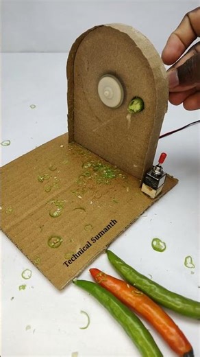 Amazing DIY Chilli Cutter Machine