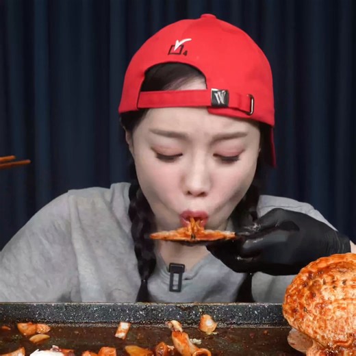 Giant Octopus Leg 🐙 Lobster Seafood Boil Spicy Buldak Ramen Mukbang ASMR | | Rajni Parihar