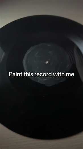 Painting a Damaged Vinyl Record: Creative Process