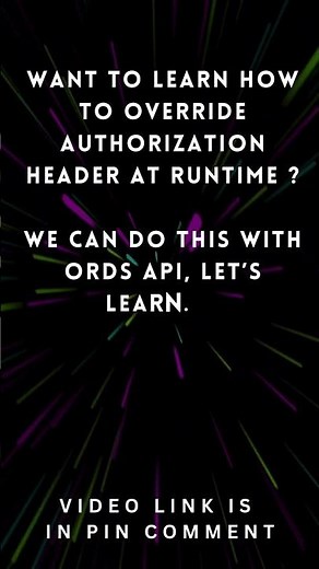 Override Authorization Header at runtime in Oracle Visual Builder VBCS | ORDS | Override Auth header