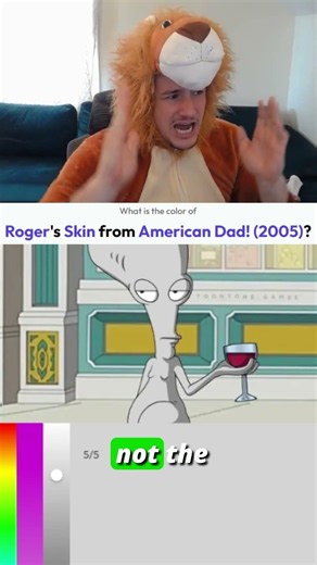 Roger From American Dad in Every Color Is Unhinged 👽 #Shorts