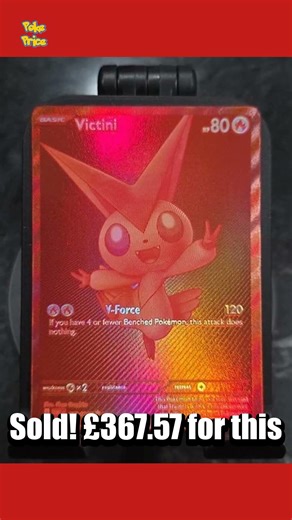 💸 Victini just sold for £367.57 on eBay! #Pokemon #shorts