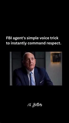 One Percent Better on Instagram: "Want to sound more confident and credible? Joe Navarro, former FBI counterintelligence agent and nonverbal communication expert, advises: “Speak slower. Lower your tone. It shows control.” After 25 years studying human behavior for the FBI, Navarro knows delivery shapes perception. In his bestselling book What Every BODY Is Saying, he breaks down how tone, pace, and posture convey authority. Your voice isn’t just sound—it’s a signal of composure and confidence. 