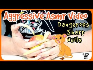 CLOSE UP PERFECT ASMR EXTREME AGGRESSIVE LONG NAILS SCRATCHING HARD FRUIT BEST INCREDIBLE SOUNDS