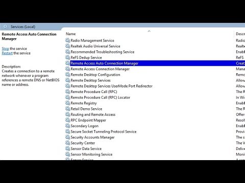 How Fix Remote Access Auto Connection Manager Window 11